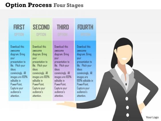 Business Diagram Option Process Four Stages Presentation Template Business Diagram Option Process Four Stages Presentation Template