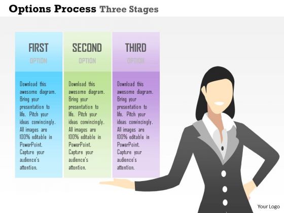 Business Diagram Options Process Three Stages Presentation Template Business Diagram Options Process Three Stages Presentation Template