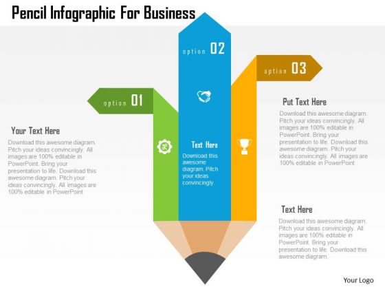 Business Diagram Pencil Infographic For Business Presentation Template Business Diagram Pencil Infographic For Business Presentation Template