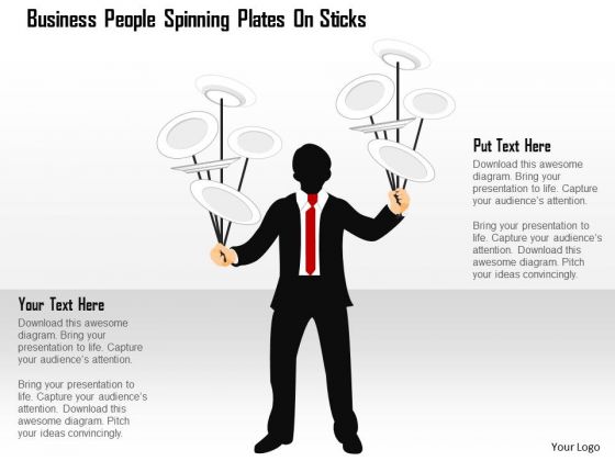 Business Diagram People Spinning Plates On Sticks Presentation Template Business Diagram People Spinning Plates On Sticks Presentation Template