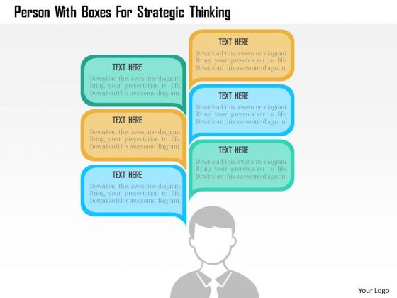 Business Diagram Person With Boxes For Strategic Thinking Presentation Template Business Diagram Person With Boxes For Strategic Thinking Presentation Template