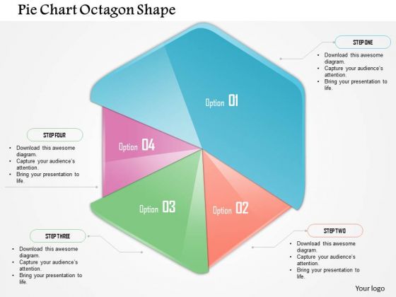 Business Diagram Pie Chart Octagon Shape Presentation Template Business Diagram Pie Chart Octagon Shape Presentation Template