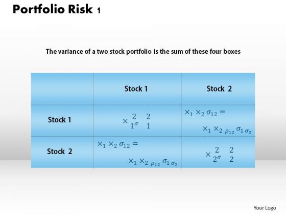 Business Diagram Portfolio Risk 1 PowerPoint Ppt Presentation