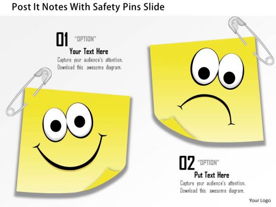 Business Diagram Post It Notes With Safety Pins Slide Presentation Template Business Diagram Post It Notes With Safety Pins Slide Presentation Template