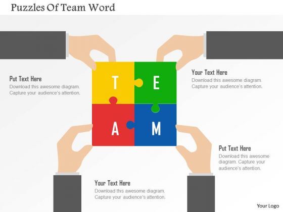 Business Diagram Puzzles Of Team Word Presentation Template