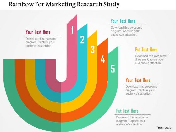 Business Diagram Rainbow For Marketing Research Study Presentation Template Business Diagram Rainbow For Marketing Research Study Presentation Template