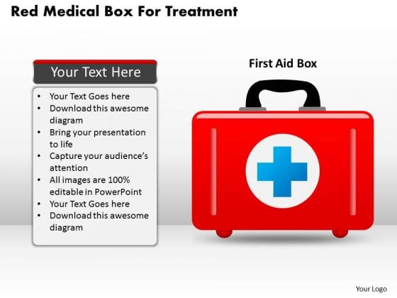 Business Diagram Red Medical Box For Treatment Presentation Template Business Diagram Red Medical Box For Treatment Presentation Template