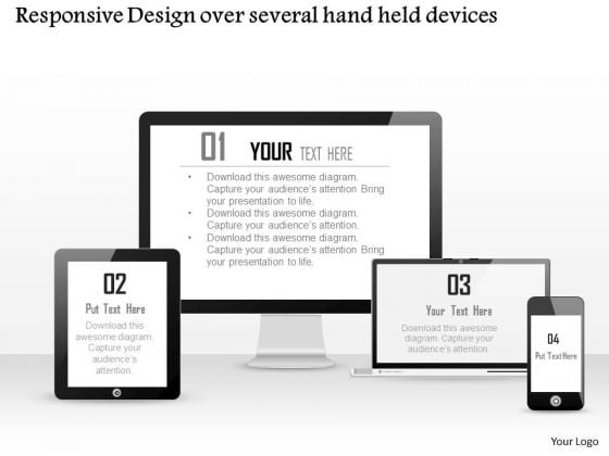 Business Diagram Responsive Design Over Several Hand Held Devices Ppt Slide Business Diagram Responsive Design Over Several Hand Held Devices Ppt Slide
