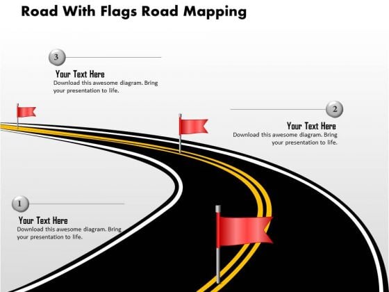 Business Diagram Road With Flags Road Mapping Presentation Template Business Diagram Road With Flags Road Mapping Presentation Template