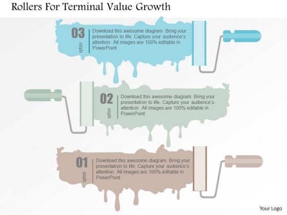 Business Diagram Rollers For Terminal Value Growth Presentation Template Business Diagram Rollers For Terminal Value Growth Presentation Template