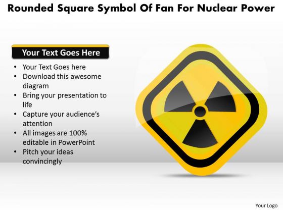 Business Diagram Rounded Square Symbol Of Fan For Nuclear Power Presentation Template Business Diagram Rounded Square Symbol Of Fan For Nuclear Power Presentation Template
