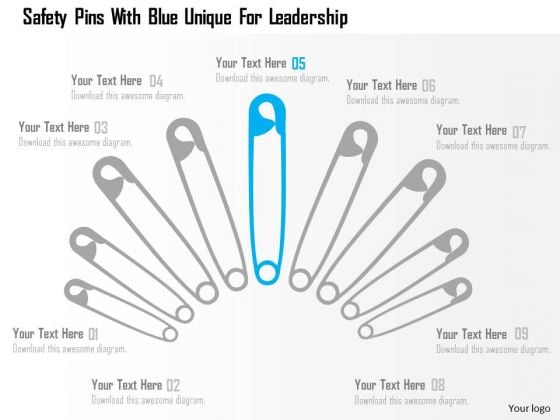 Business Diagram Safety Pins With Blue Unique For Leadership Presentation Template Business Diagram Safety Pins With Blue Unique For Leadership Presentation Template