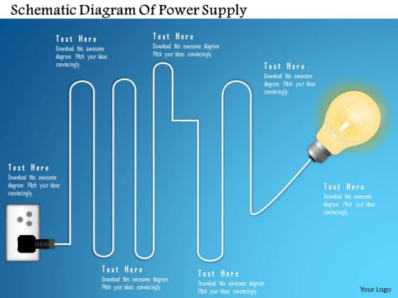 Business Diagram Schematic Diagram Of Power Supply Presentation Template