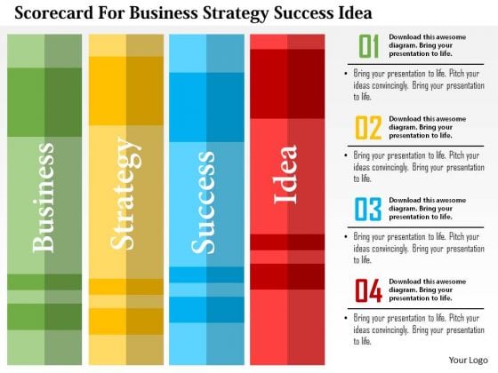 Business Diagram Scorecard For Business Strategy Success Idea Presentation Template Business Diagram Scorecard For Business Strategy Success Idea Presentation Template