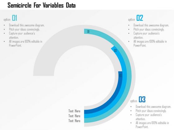 Business Diagram Semicircle For Variables Data Presentation Template Business Diagram Semicircle For Variables Data Presentation Template