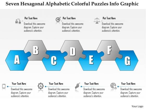 Business Diagram Seven Hexagonal Alphabetic Colorful Puzzles Info Graphic Presentation Template Business Diagram Seven Hexagonal Alphabetic Colorful Puzzles Info Graphic Presentation Template