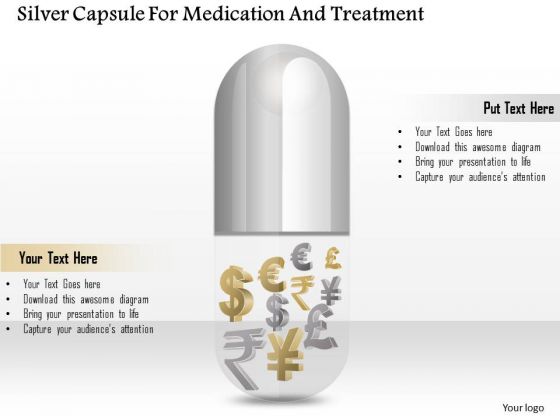 Business Diagram Silver Capsule For Medication And Treatment Presentation Template Business Diagram Silver Capsule For Medication And Treatment Presentation Template