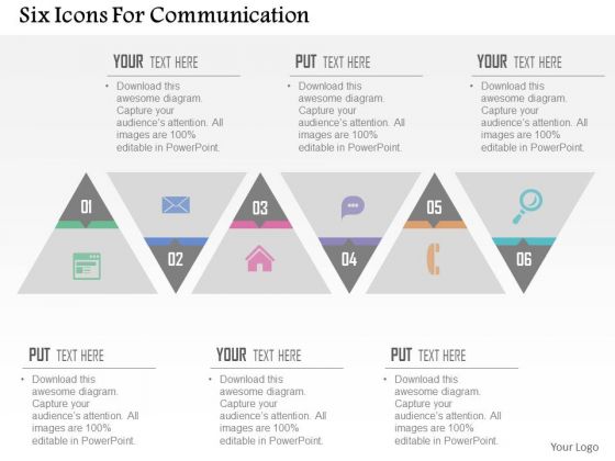 Business Diagram Six Icons For Communication Presentation Template Business Diagram Six Icons For Communication Presentation Template