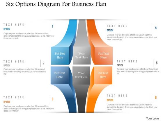 Business Diagram Six Options Diagram For Business Plan Presentation Template Business Diagram Six Options Diagram For Business Plan Presentation Template