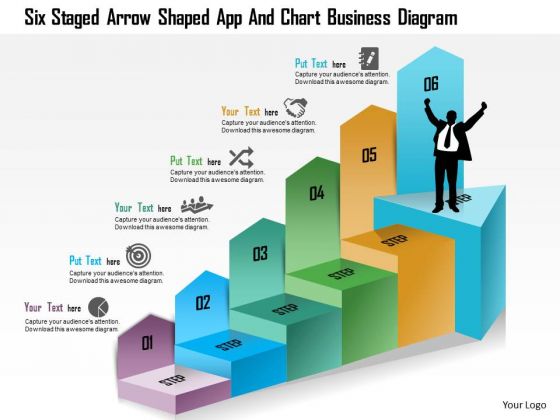Business Diagram Six Staged Arrow Shaped App And Chart Business Diagram Presentation Template Business Diagram Six Staged Arrow Shaped App And Chart Business Diagram Presentation Template