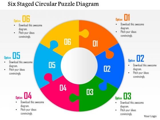 Business Diagram Six Staged Circular Puzzle Diagram Presentation Template Business Diagram Six Staged Circular Puzzle Diagram Presentation Template