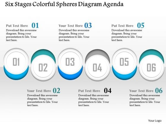 Business Diagram Six Stages Colorful Spheres Diagram Agenda Presentation Template Business Diagram Six Stages Colorful Spheres Diagram Agenda Presentation Template