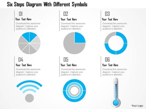 Business Diagram Six Steps Diagram With Different Symbols Presentation Template Business Diagram Six Steps Diagram With Different Symbols Presentation Template