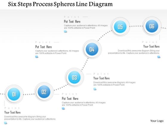 Business Diagram Six Steps Process Spheres Line Diagram Presentation Template Business Diagram Six Steps Process Spheres Line Diagram Presentation Template