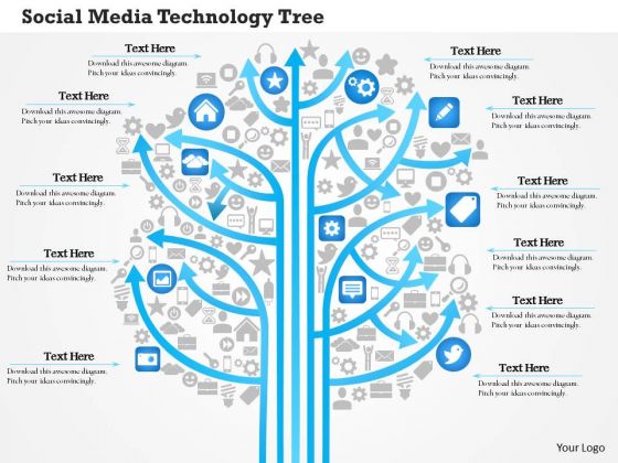Business Diagram Social Media Technology Tree Showing Various Kinds Of Media Outlets Ppt Slide Business Diagram Social Media Technology Tree Showing Various Kinds Of Media Outlets Ppt Slide