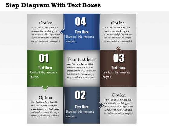 Business Diagram Step Diagram With Text Boxes Presentation Template Business Diagram Step Diagram With Text Boxes Presentation Template
