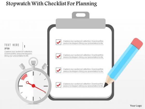 Business Diagram Stopwatch With Checklist For Planning Presentation Template Business Diagram Stopwatch With Checklist For Planning Presentation Template
