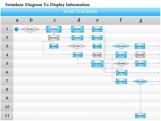 Business Diagram Swimlane Diagram To Display Information Presentation Template Business Diagram Swimlane Diagram To Display Information Presentation Template