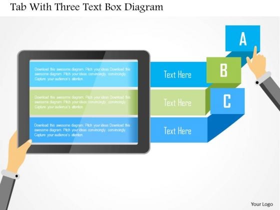 Business Diagram Tab With Three Text Box Diagram Presentation Template Business Diagram Tab With Three Text Box Diagram Presentation Template