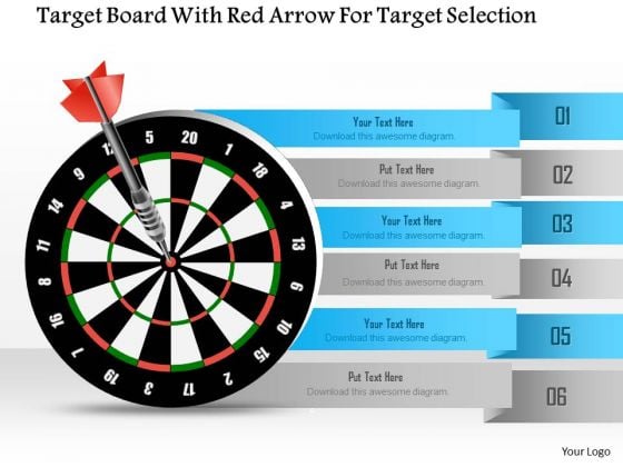 Business Diagram Target Board With Red Arrow For Target Selection Presentation Template Business Diagram Target Board With Red Arrow For Target Selection Presentation Template