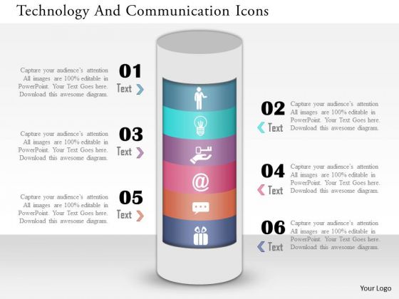 Business Diagram Technology And Communication Icons Presentation Template Business Diagram Technology And Communication Icons Presentation Template