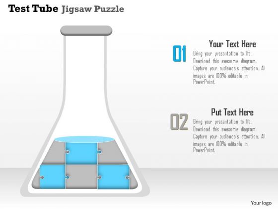 Business Diagram Test Tube Jigsaw Puzzle Conceptual Presentation Template Business Diagram Test Tube Jigsaw Puzzle Conceptual Presentation Template