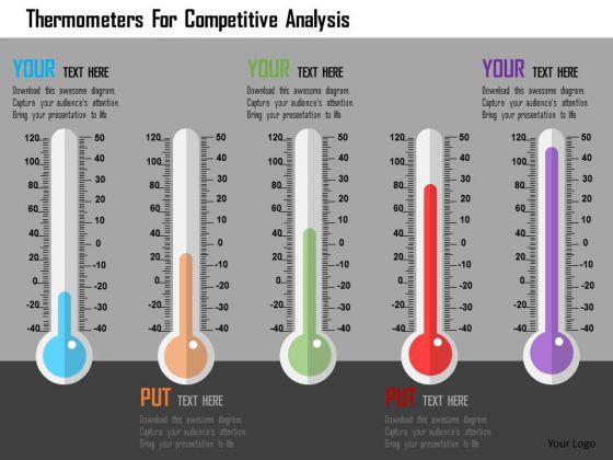 Business Diagram Thermometers For Competitive Analysis Presentation Template Business Diagram Thermometers For Competitive Analysis Presentation Template