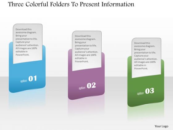 Business Diagram Three Colorful Folders To Present Information Presentation Template Business Diagram Three Colorful Folders To Present Information Presentation Template