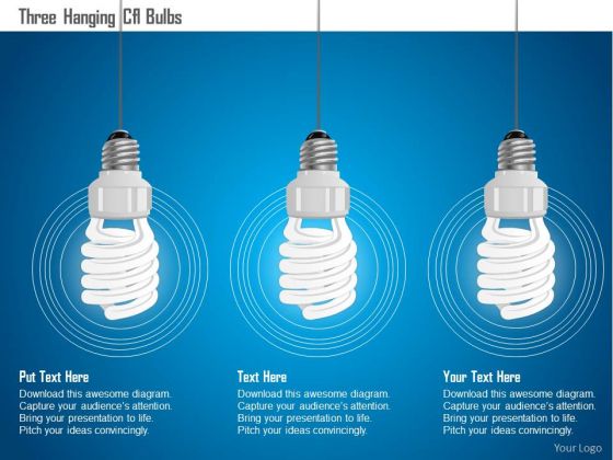 Business Diagram Three Hanging Cfl Bulbs Presentation Template Business Diagram Three Hanging Cfl Bulbs Presentation Template