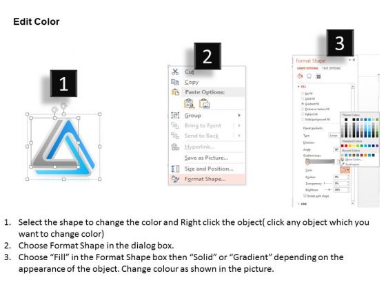 business_diagram_three_staged_colored_triangle_for_business_data_presentation_template_3
