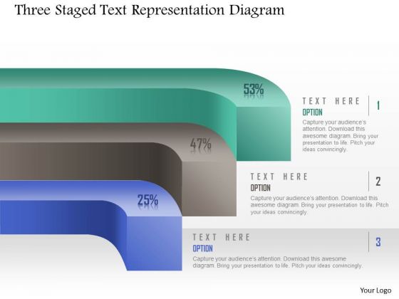Business Diagram Three Staged Text Representation Diagram Presentation Template Business Diagram Three Staged Text Representation Diagram Presentation Template