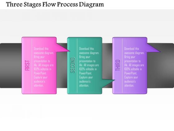 Business Diagram Three Stages Flow Process Diagram Presentation Template Business Diagram Three Stages Flow Process Diagram Presentation Template