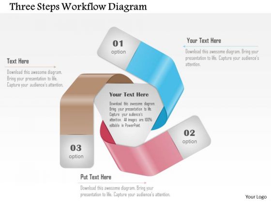 Business Diagram Three Steps Workflow Diagram Presentation Template Business Diagram Three Steps Workflow Diagram Presentation Template