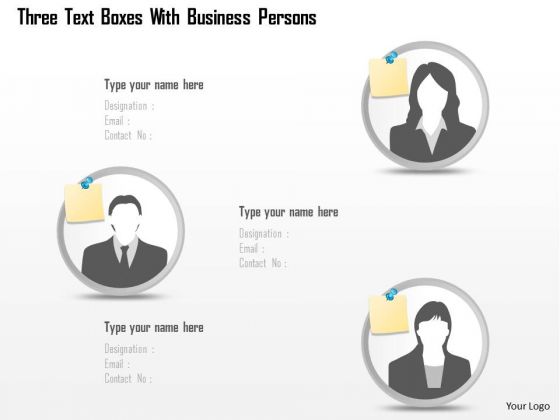 Business Diagram Three Text Boxes With Business Persons Presentation Template Business Diagram Three Text Boxes With Business Persons Presentation Template