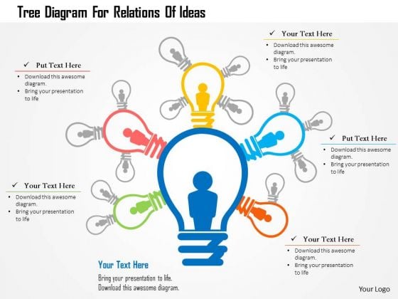 business diagram tree diagram for relations of ideas presentation business diagram tree diagram for relations of ideas presentation, Idea Presentation Template, Presentation templates