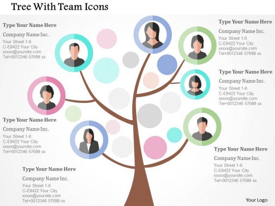 Business Diagram Tree With Team Icons Presentation Template Business Diagram Tree With Team Icons Presentation Template