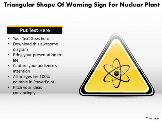 Business Diagram Triangular Shape Of Warning Sign For Nuclear Plant Presentation Template Business Diagram Triangular Shape Of Warning Sign For Nuclear Plant Presentation Template