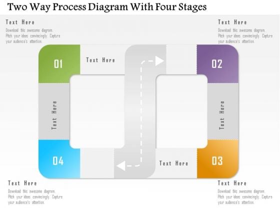 Business Diagram Two Way Process Diagram With Four Stages Presentation Template Business Diagram Two Way Process Diagram With Four Stages Presentation Template