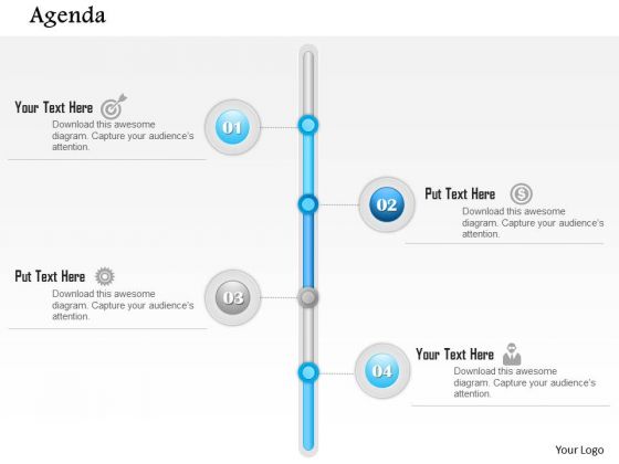Business Diagram Vertical Timeline Agenda Diagran Presentation Template