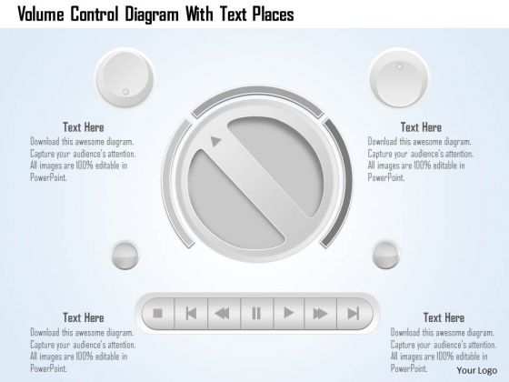 Business Diagram Volume Control Diagram With Text Places Presentation Template Business Diagram Volume Control Diagram With Text Places Presentation Template